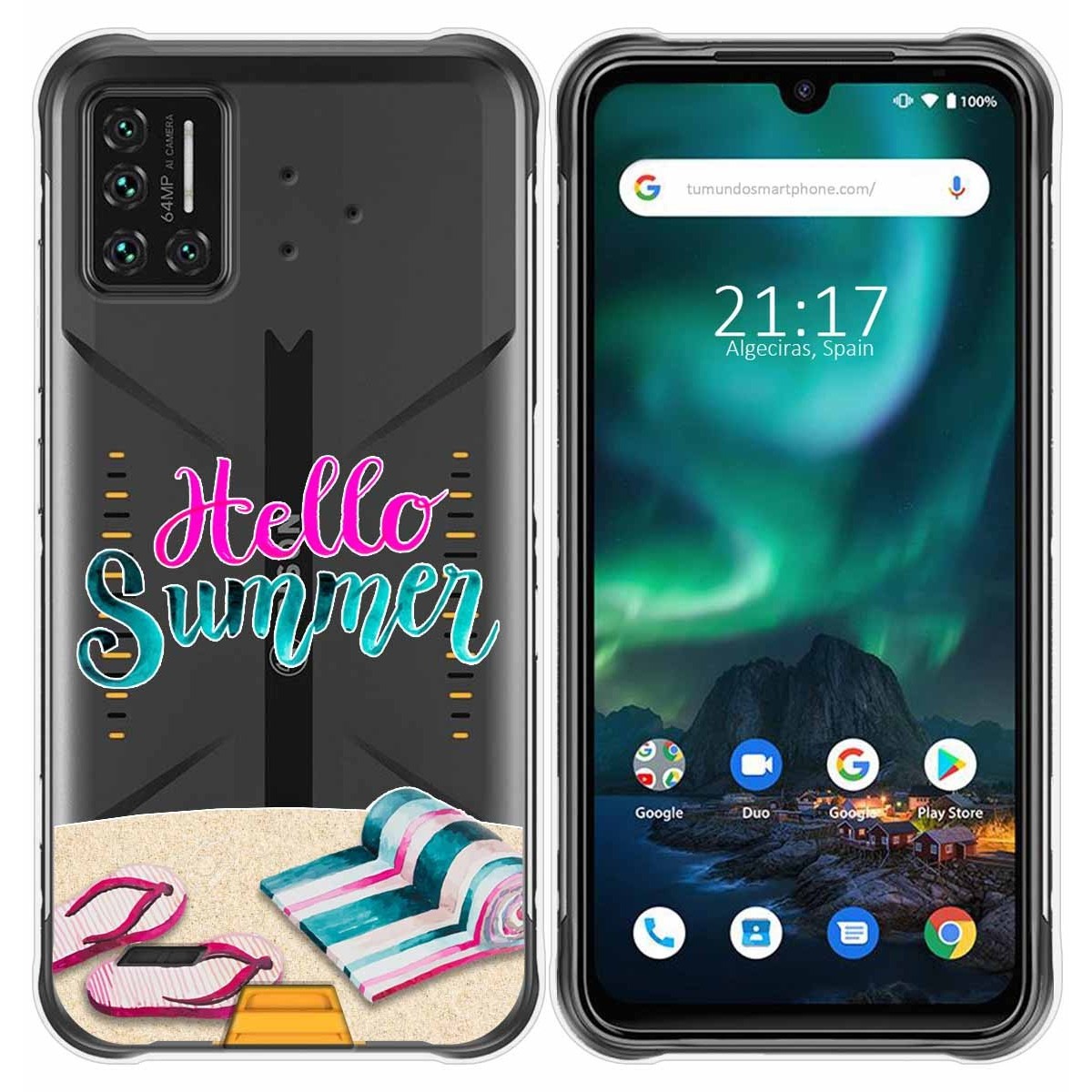 Funda Gel Transparente para Umidigi Bison diseño Summer Dibujos