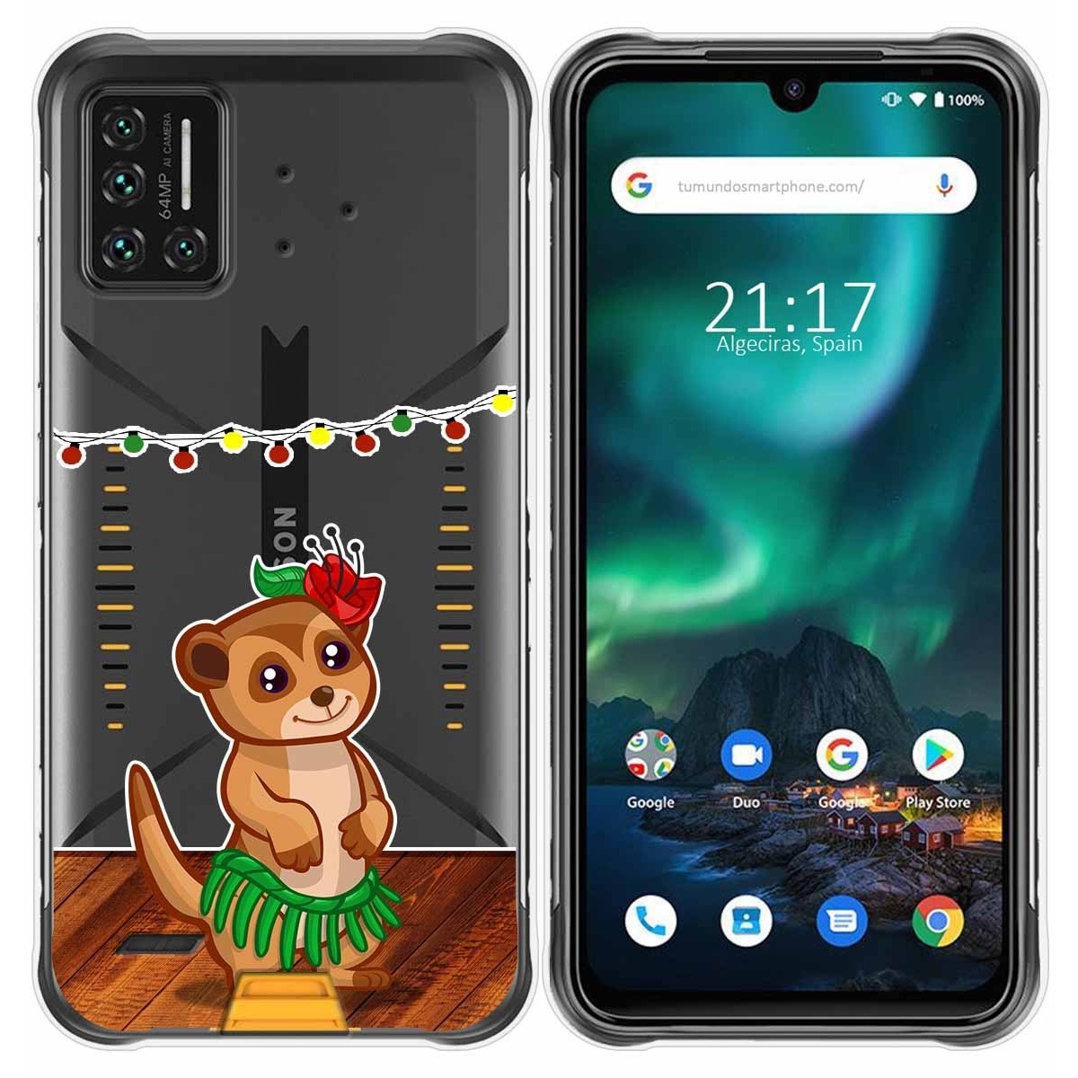 Funda Gel Transparente para Umidigi Bison diseño Suricata Dibujos