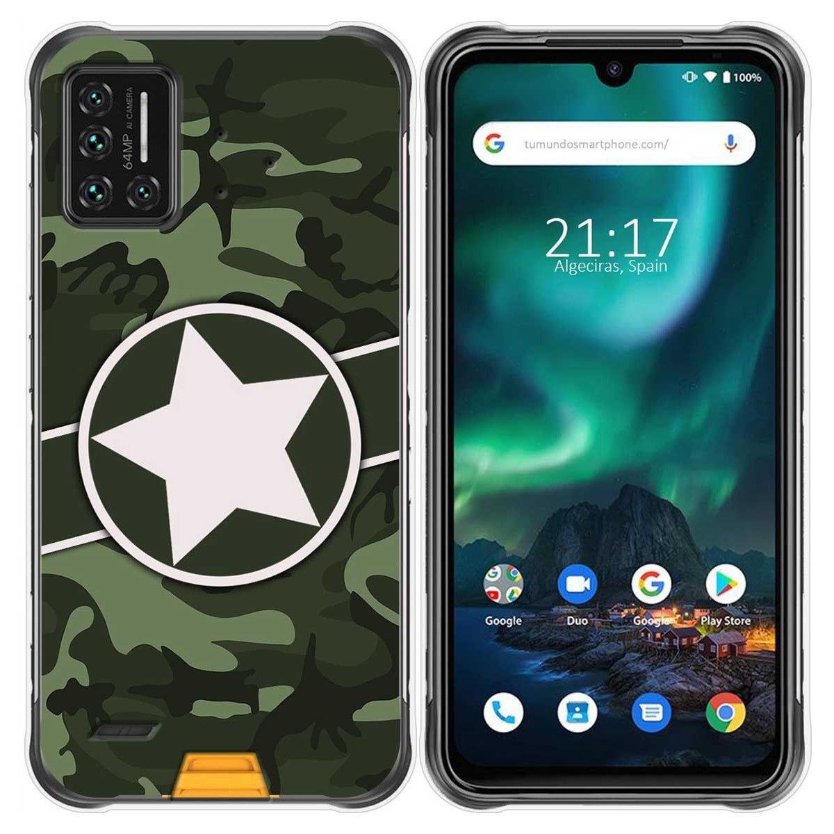 Funda Gel Tpu para Umidigi Bison diseño Camuflaje 01 Dibujos
