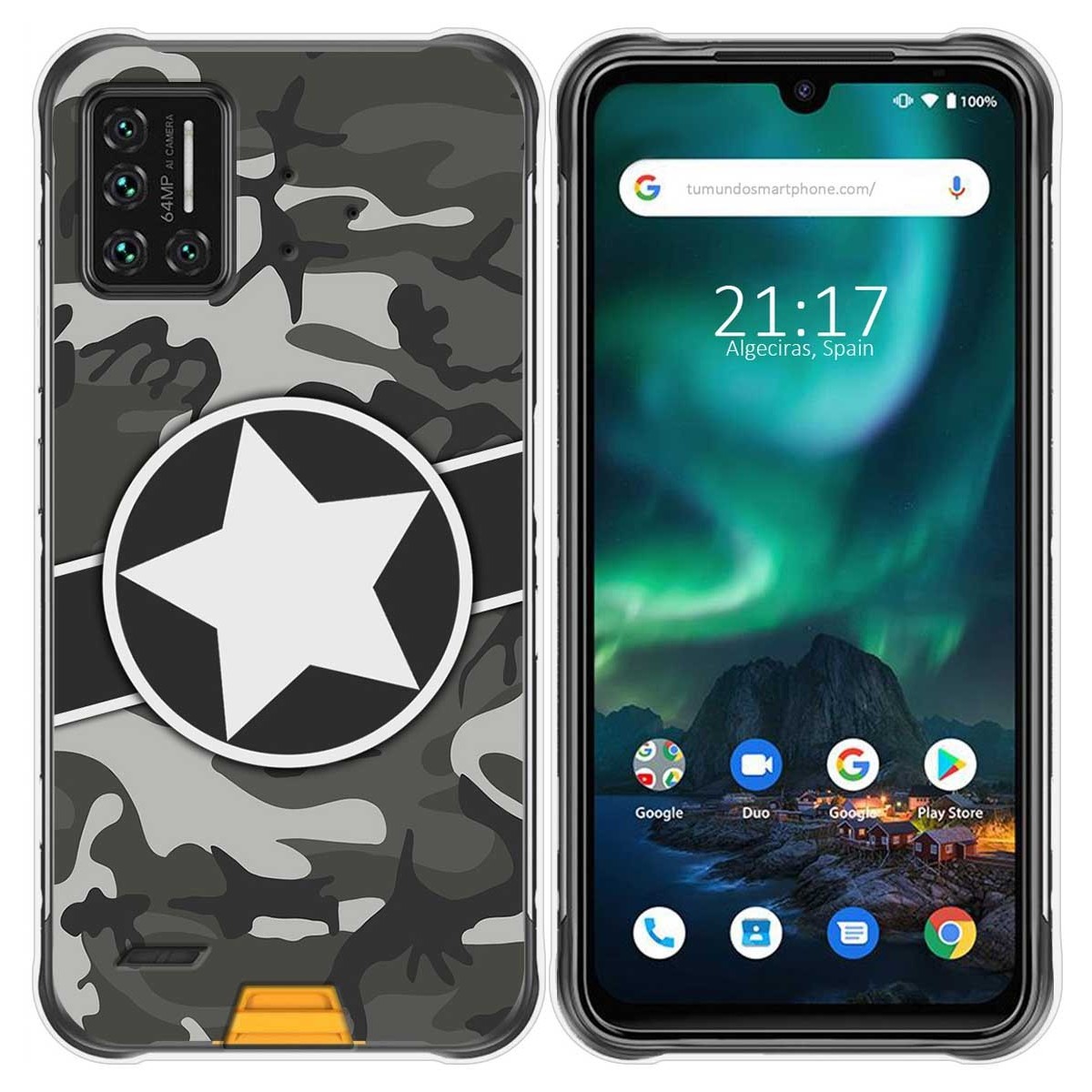 Funda Gel Tpu para Umidigi Bison diseño Camuflaje 02 Dibujos
