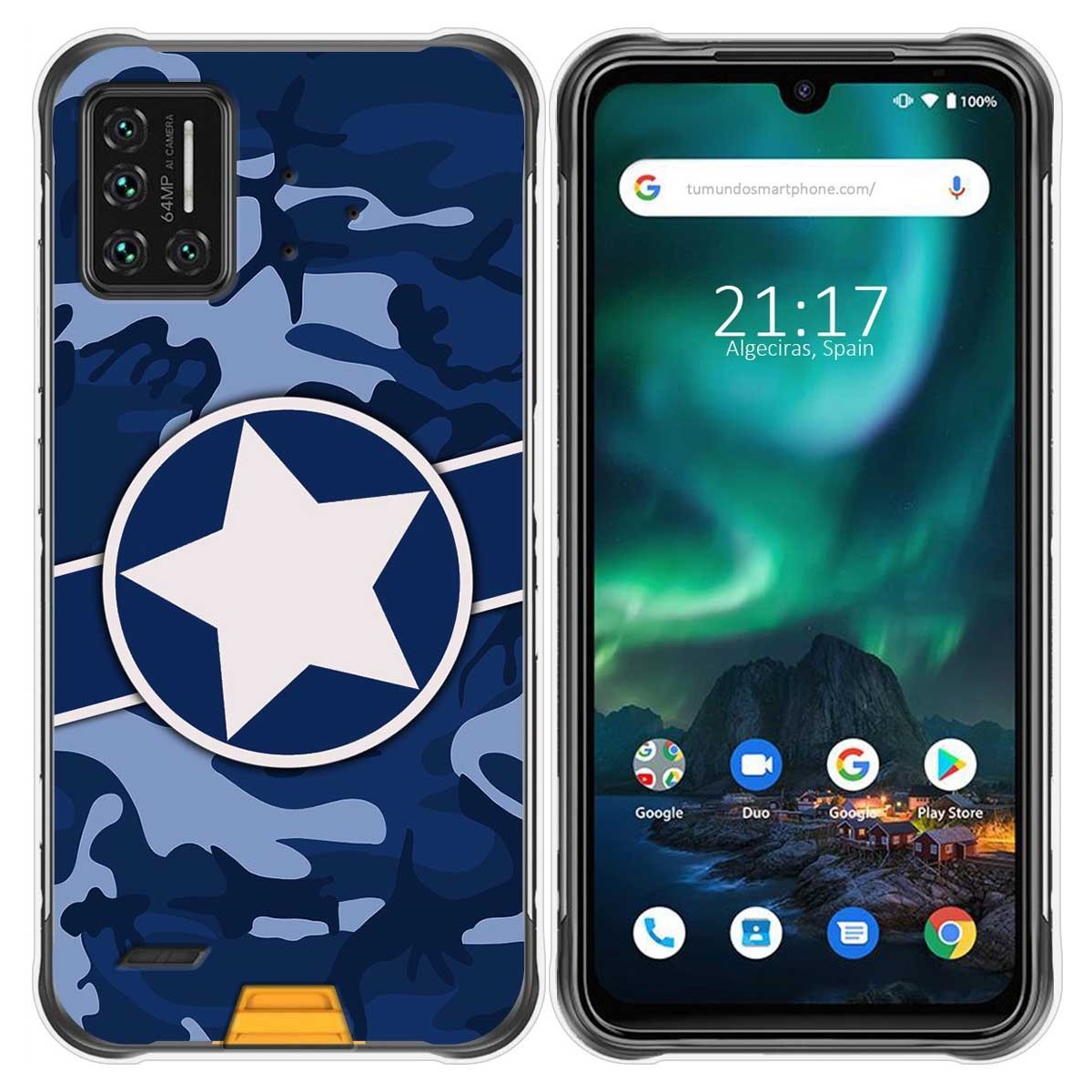 Funda Gel Tpu para Umidigi Bison diseño Camuflaje 03 Dibujos