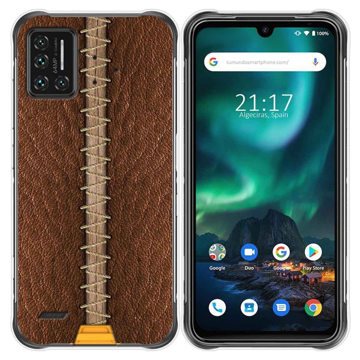 Funda Gel Tpu para Umidigi Bison diseño Cuero 01 Dibujos