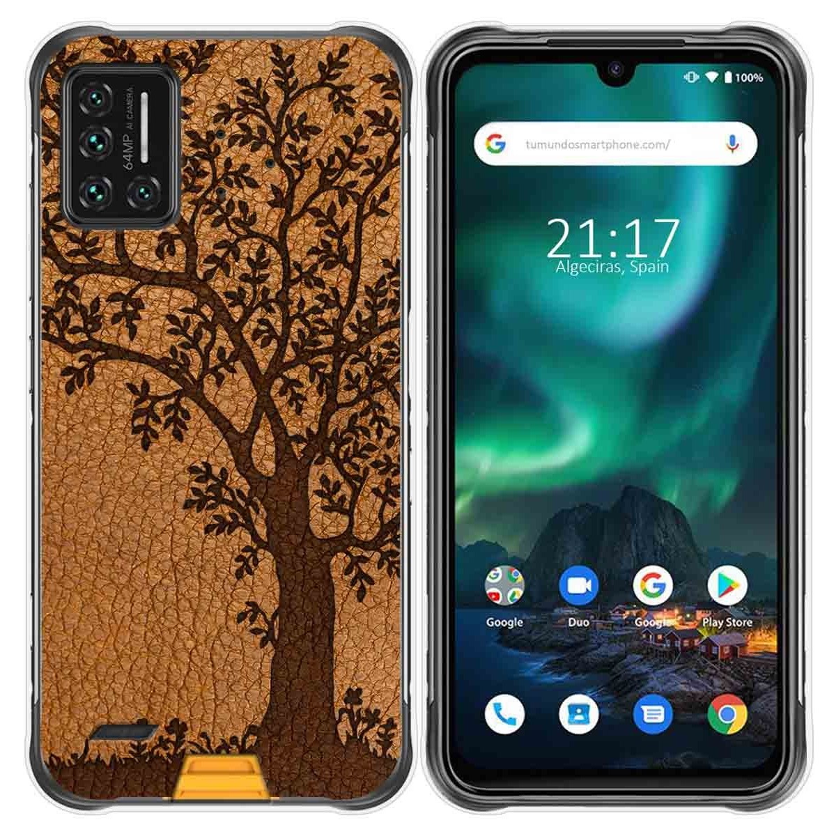 Funda Gel Tpu para Umidigi Bison diseño Cuero 03 Dibujos
