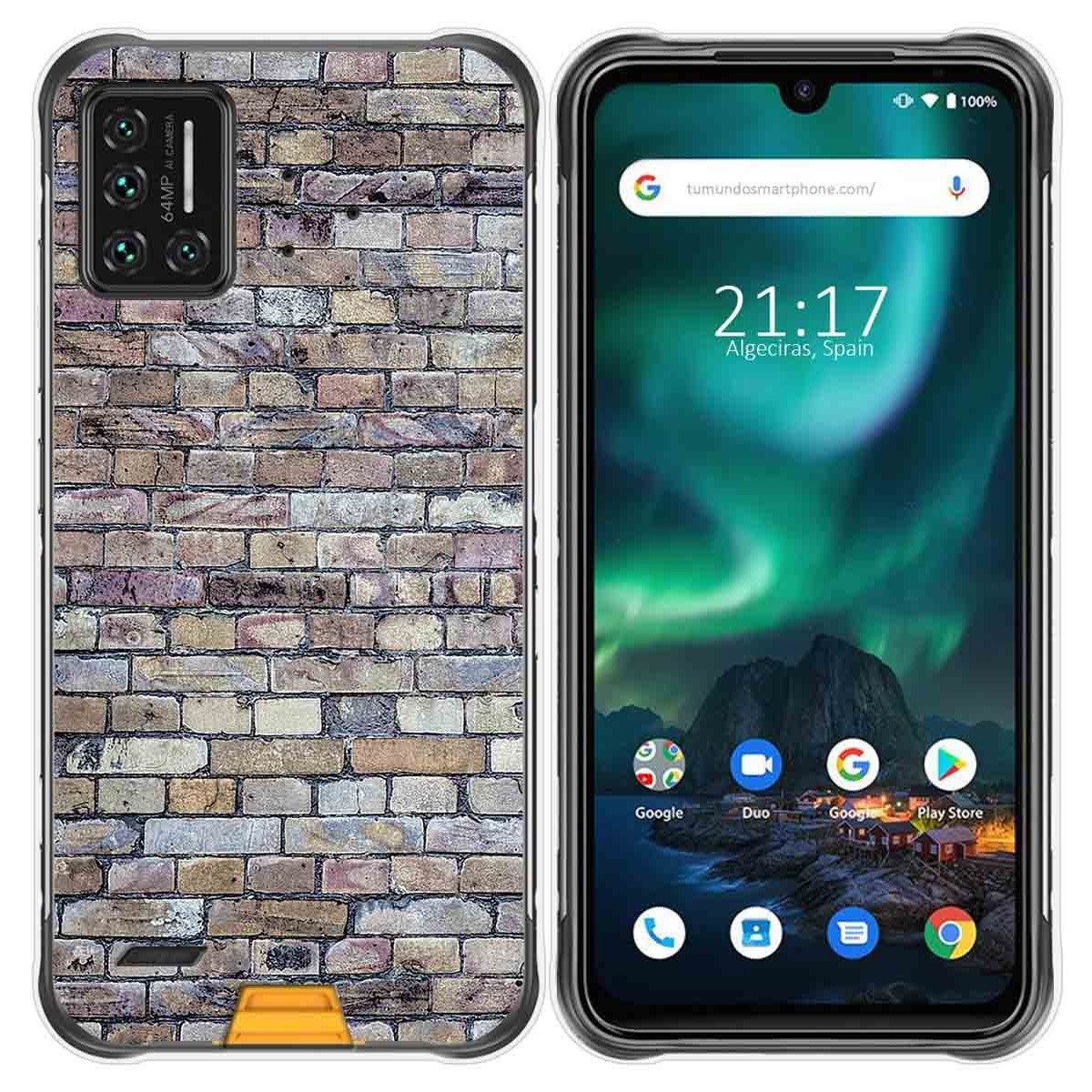 Funda Gel Tpu para Umidigi Bison diseño Ladrillo 02 Dibujos