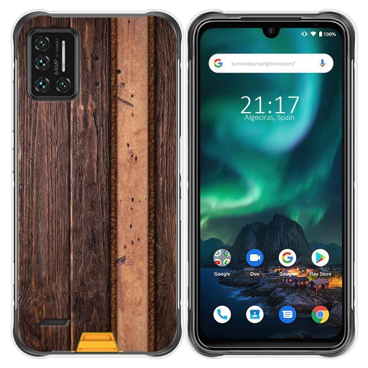 Funda Gel Tpu para Umidigi Bison diseño Madera 05 Dibujos
