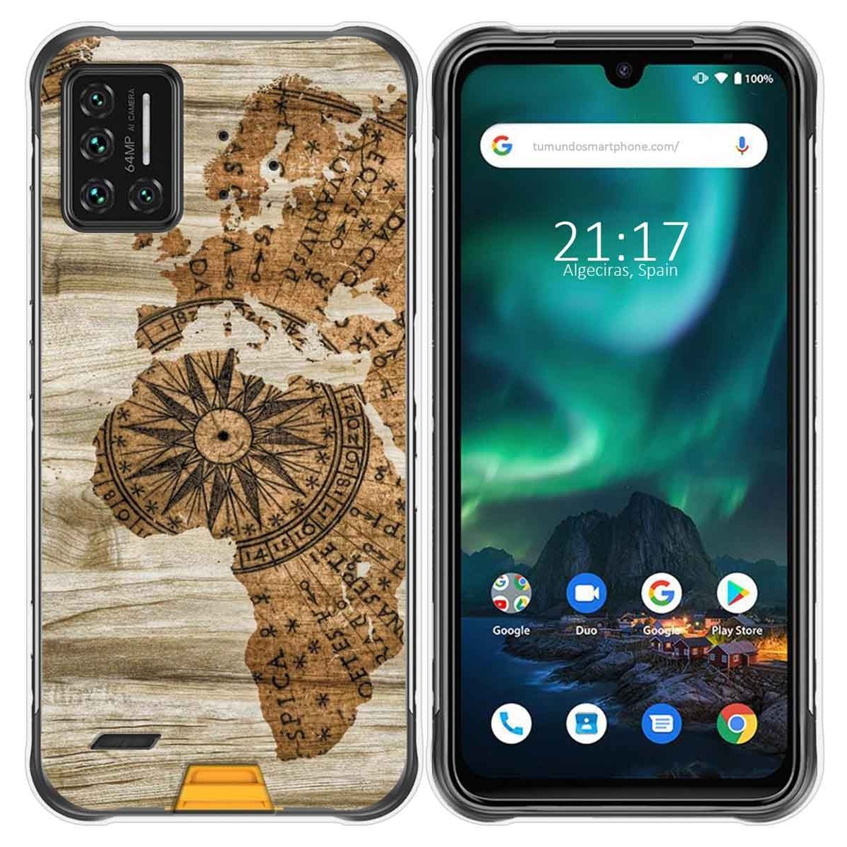 Funda Gel Tpu para Umidigi Bison diseño Madera 07 Dibujos