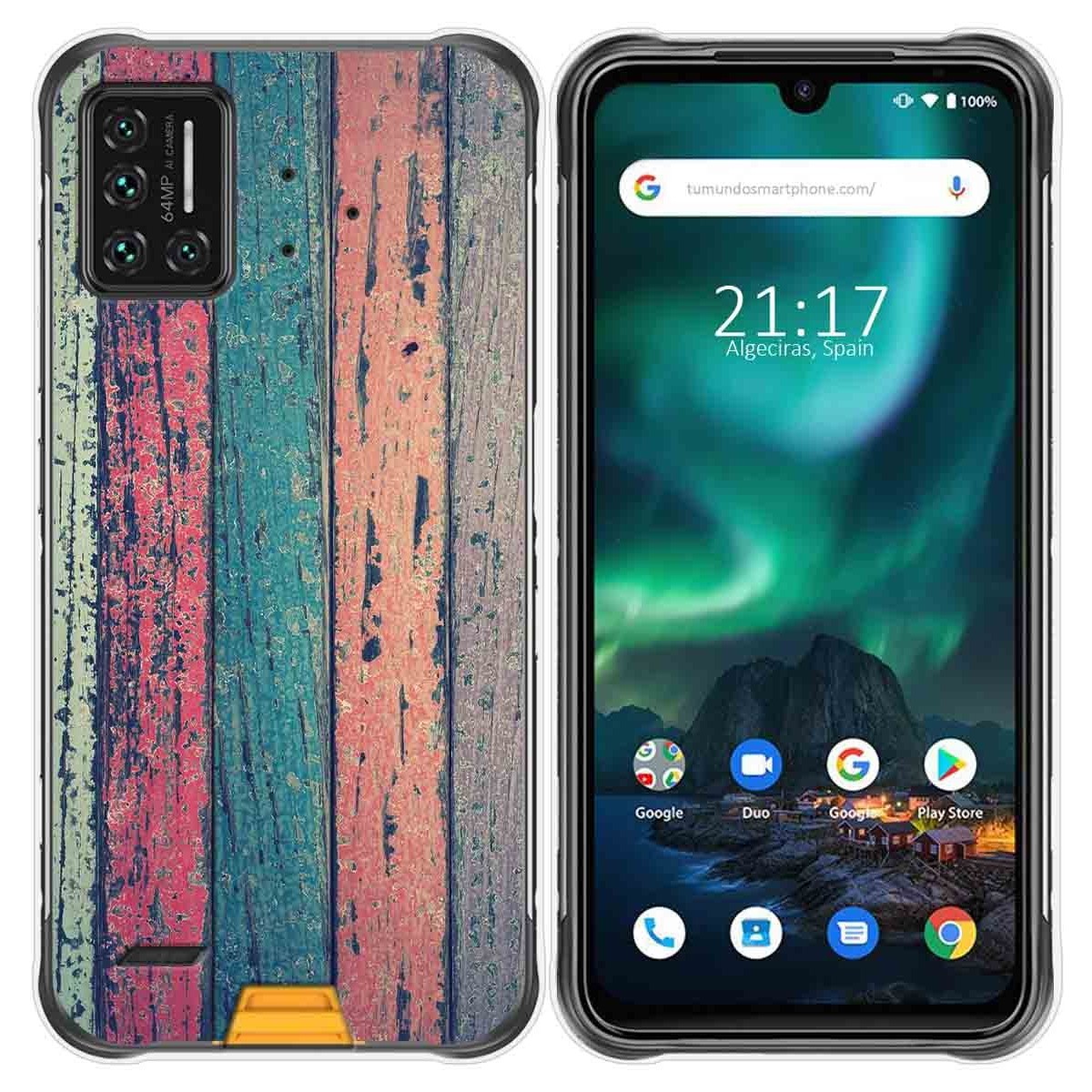 Funda Gel Tpu para Umidigi Bison diseño Madera 10 Dibujos