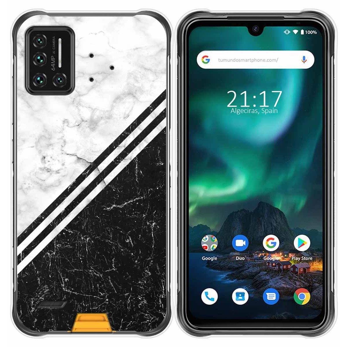 Funda Gel Tpu para Umidigi Bison diseño Mármol 01 Dibujos