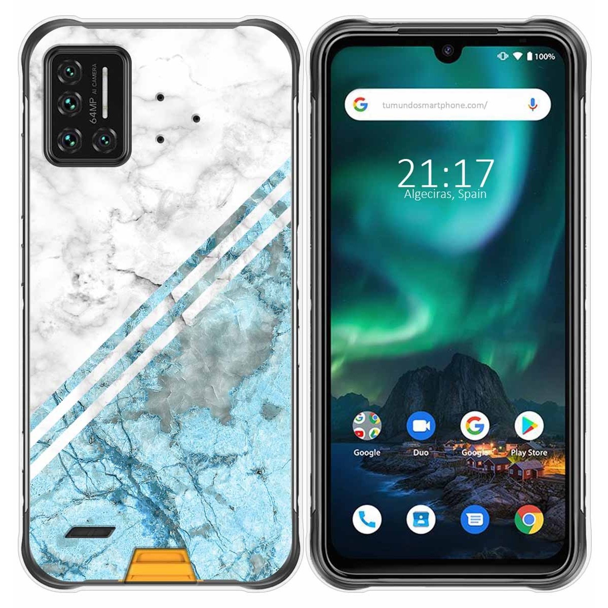 Funda Gel Tpu para Umidigi Bison diseño Mármol 02 Dibujos