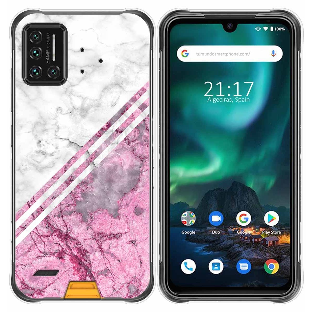 Funda Gel Tpu para Umidigi Bison diseño Mármol 03 Dibujos