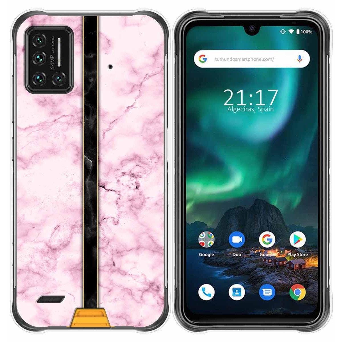 Funda Gel Tpu para Umidigi Bison diseño Mármol 04 Dibujos