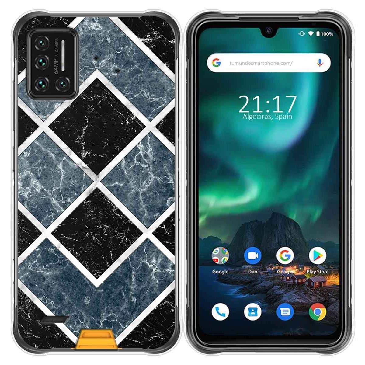 Funda Gel Tpu para Umidigi Bison diseño Mármol 06 Dibujos