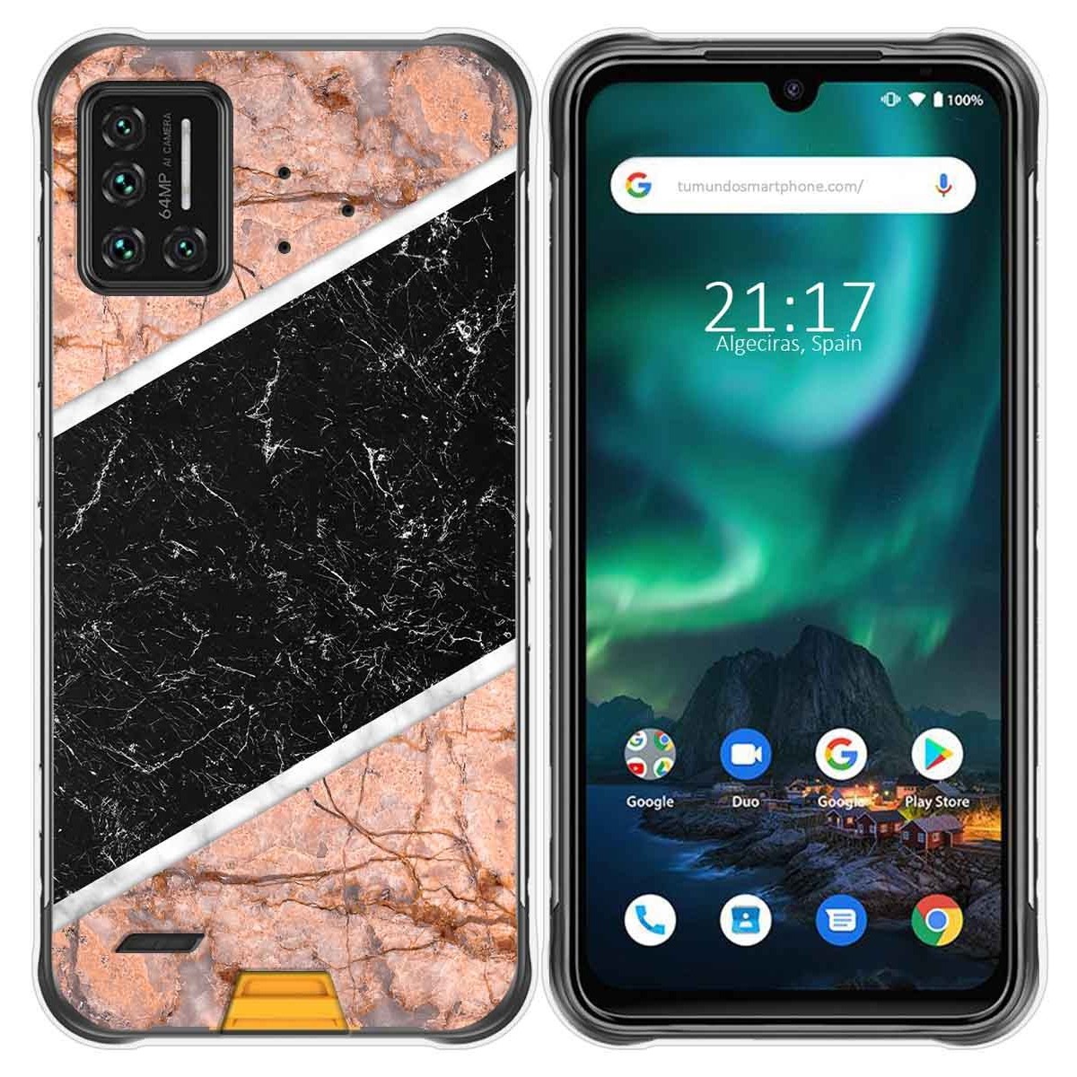 Funda Gel Tpu para Umidigi Bison diseño Mármol 07 Dibujos