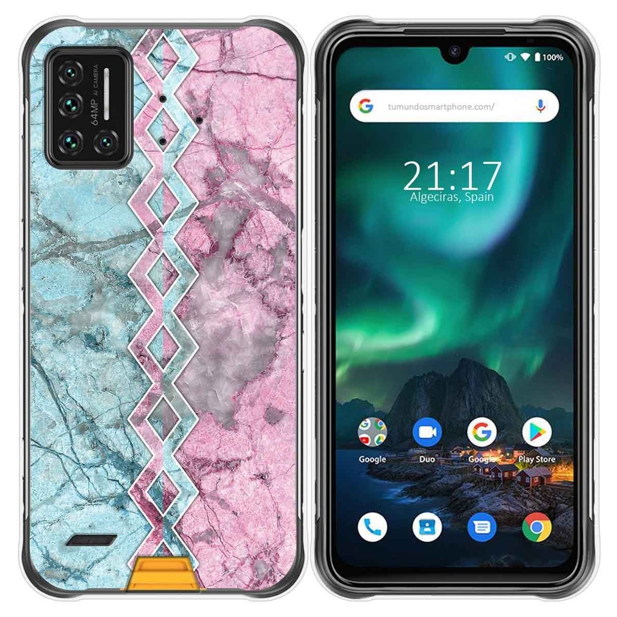 Funda Gel Tpu para Umidigi Bison diseño Mármol 08 Dibujos