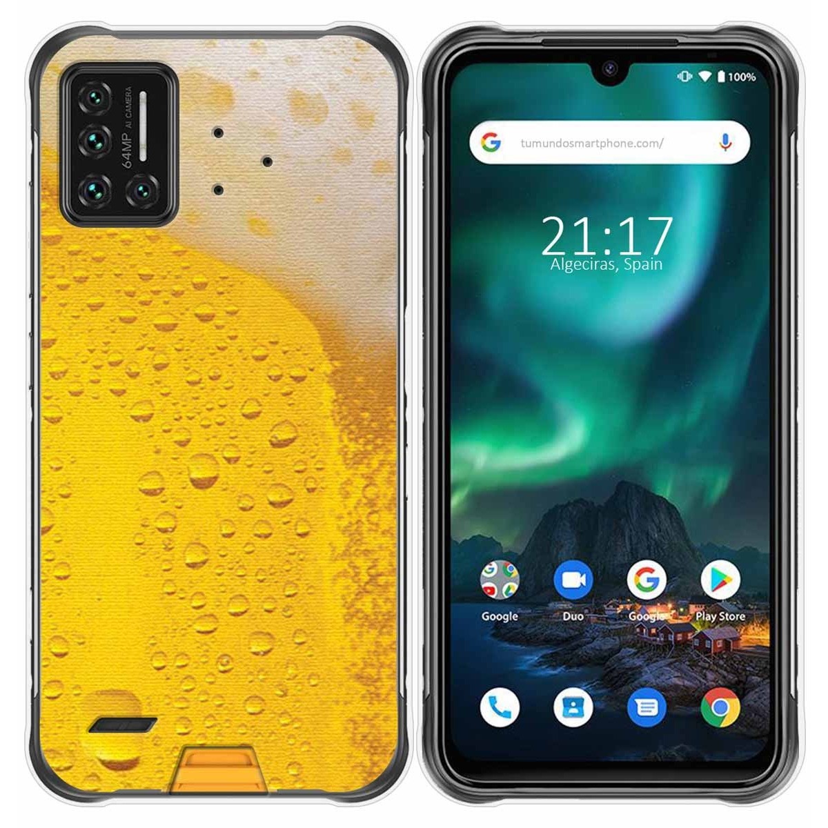 Funda Gel Tpu para Umidigi Bison diseño Cerveza Dibujos
