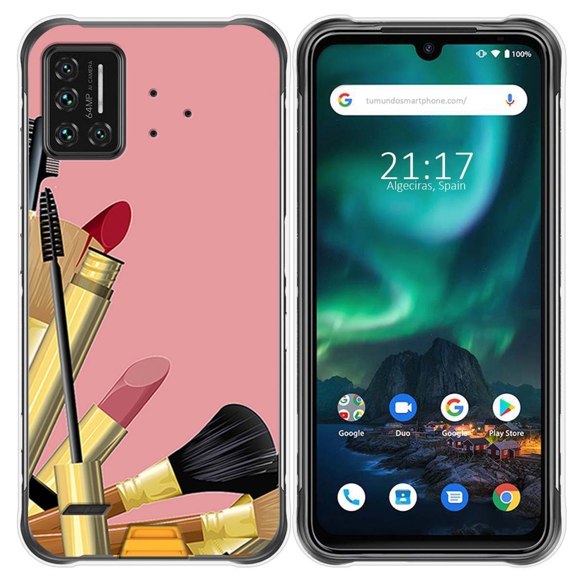 Funda Gel Tpu para Umidigi Bison diseño Brochas Dibujos