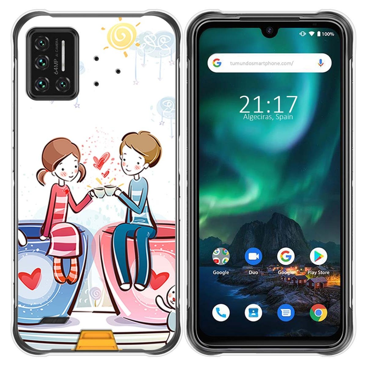 Funda Gel Tpu para Umidigi Bison diseño Café Dibujos