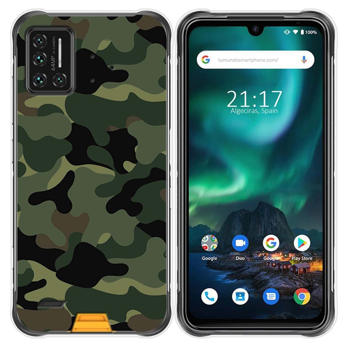 Funda Gel Tpu para Umidigi Bison diseño Camuflaje Dibujos