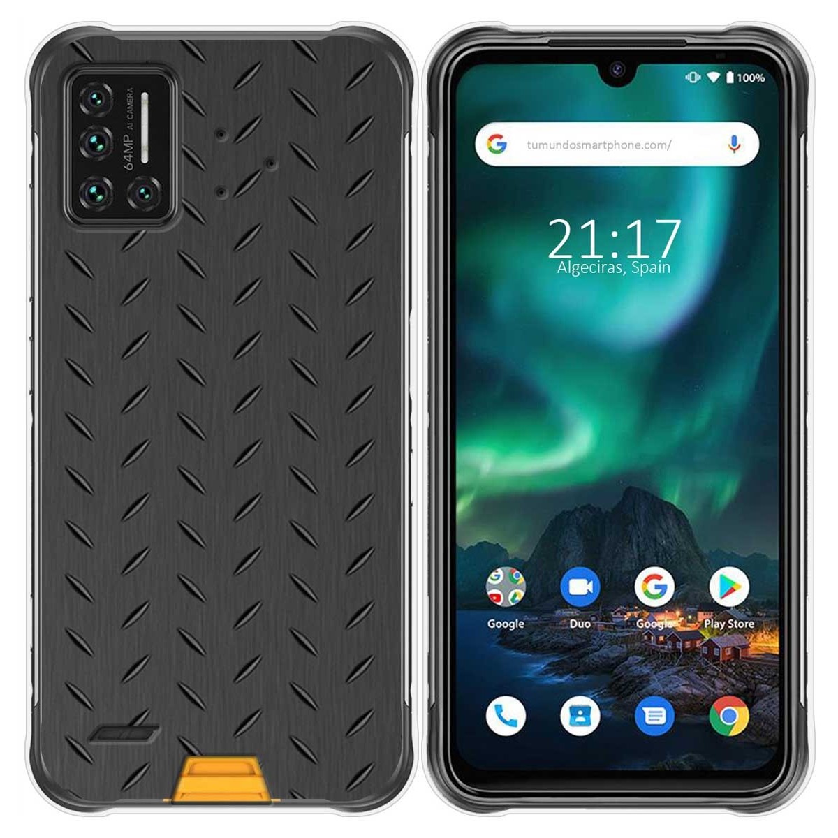 Funda Gel Tpu para Umidigi Bison diseño Metal Dibujos