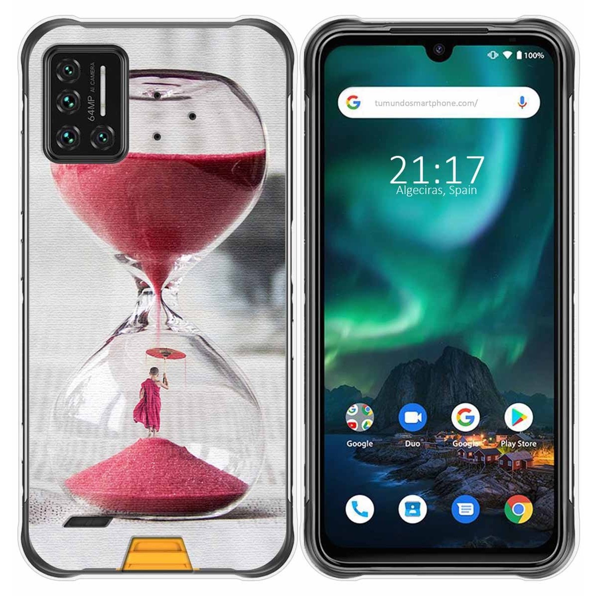 Funda Gel Tpu para Umidigi Bison diseño Reloj Dibujos