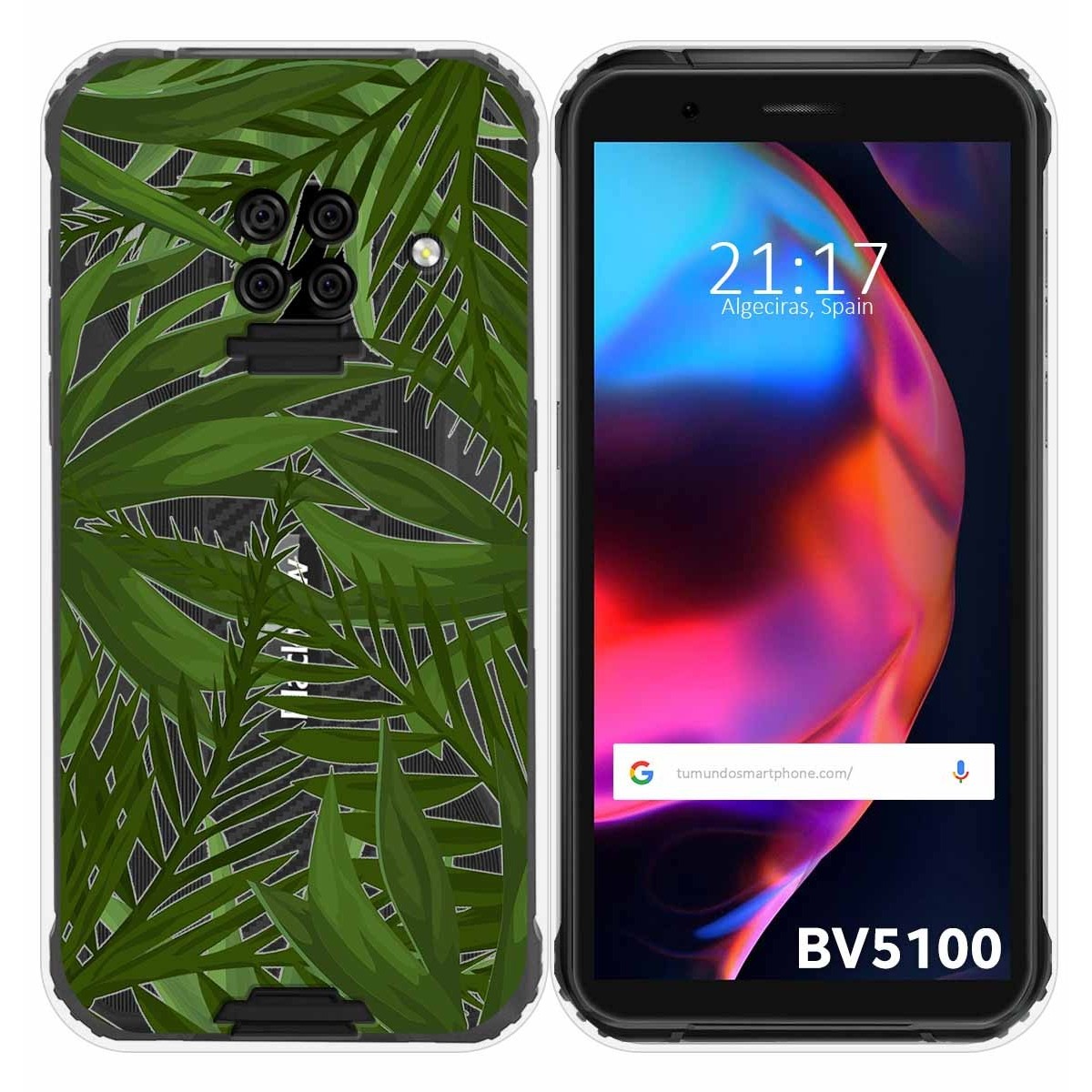 Funda Gel Transparente para Blackview BV5100 / BV5100 Pro diseño Jungla Dibujos
