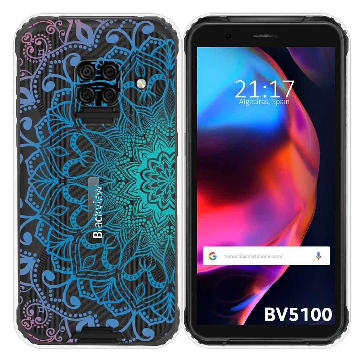 Funda Gel Transparente para Blackview BV5100 / BV5100 Pro diseño Mandala Dibujos