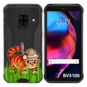 Funda Gel Transparente para Blackview BV5100 / BV5100 Pro diseño Tigre Dibujos