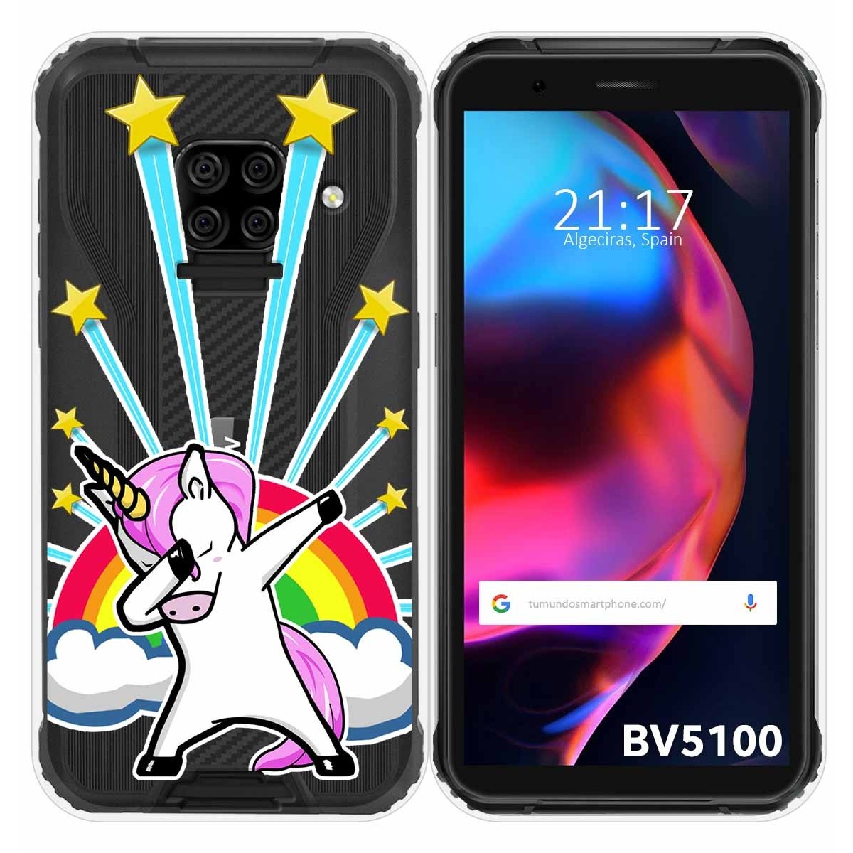 Funda Gel Transparente para Blackview BV5100 / BV5100 Pro diseño Unicornio Dibujos