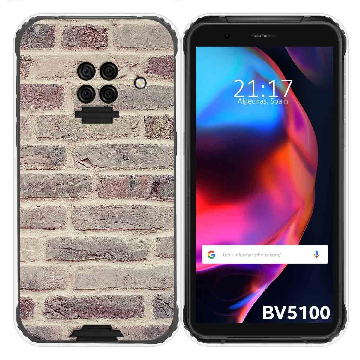 Funda Gel Tpu para Blackview BV5100 / BV5100 Pro diseño Ladrillo 01 Dibujos