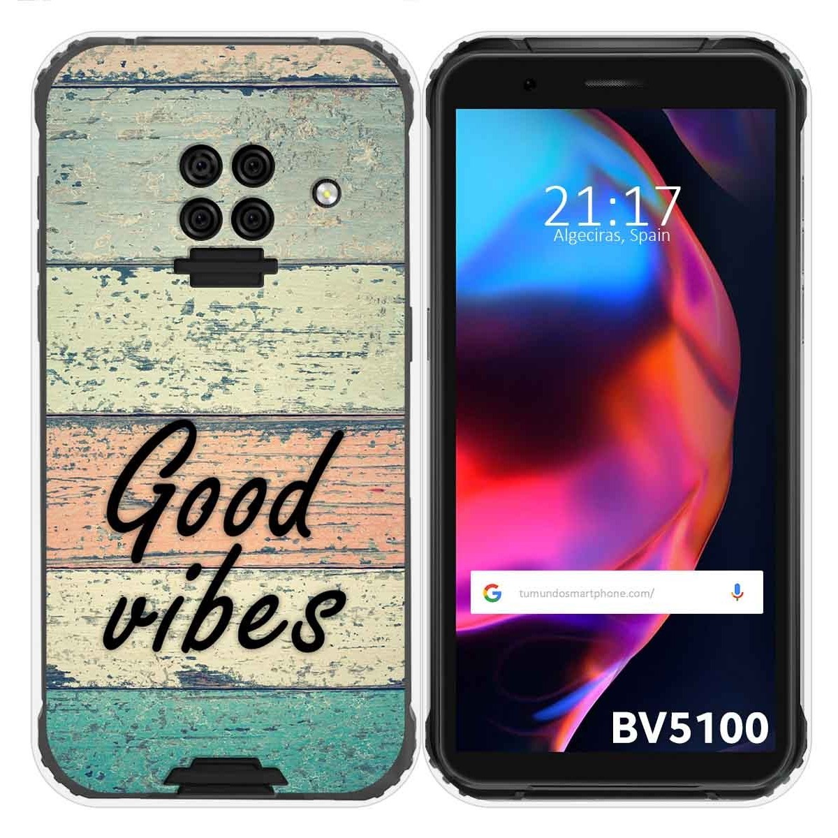 Funda Gel Tpu para Blackview BV5100 / BV5100 Pro diseño Madera 01 Dibujos