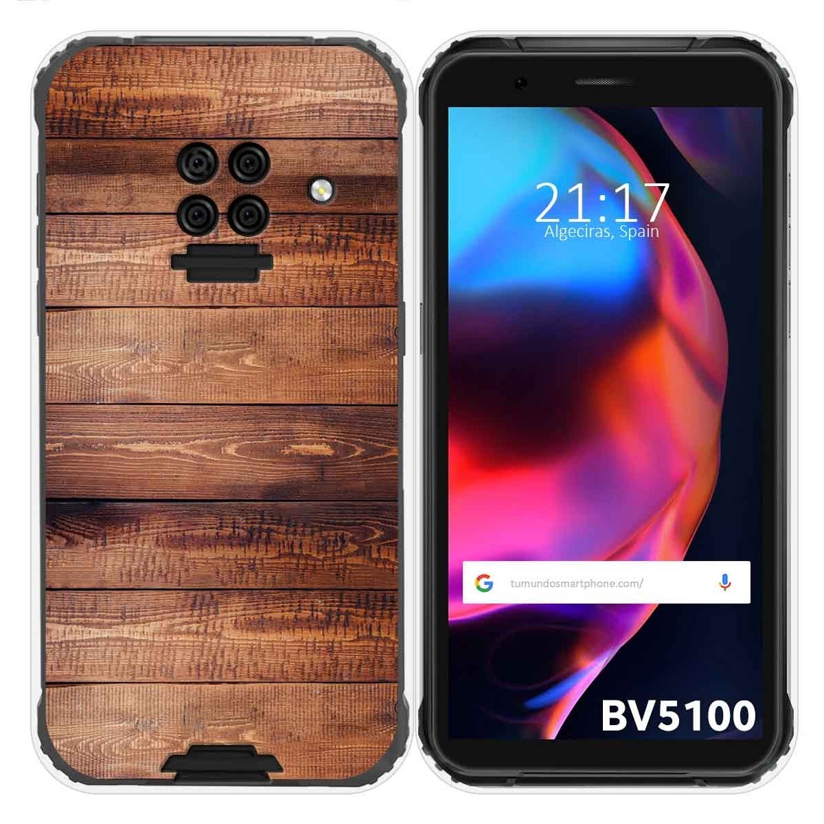 Funda Gel Tpu para Blackview BV5100 / BV5100 Pro diseño Madera 02 Dibujos