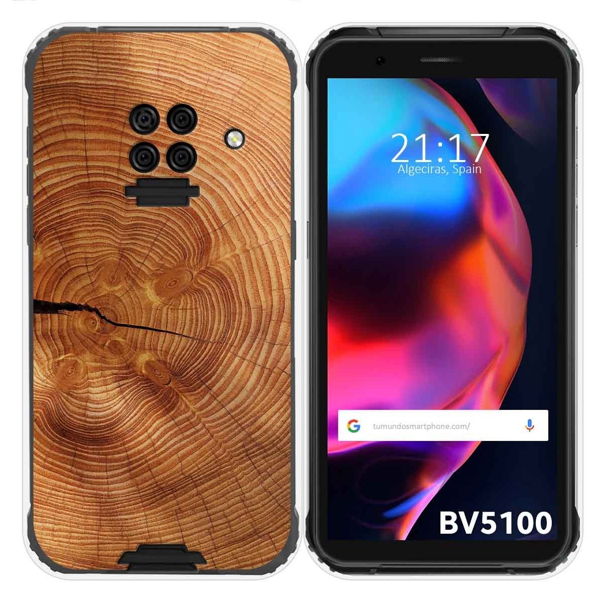 Funda Gel Tpu para Blackview BV5100 / BV5100 Pro diseño Madera 04 Dibujos