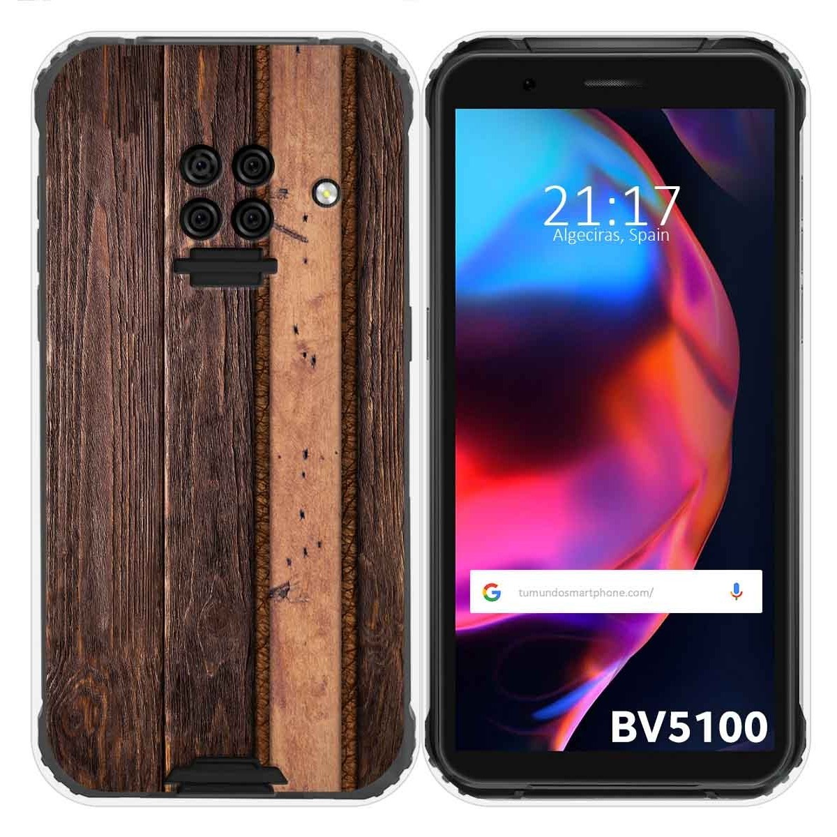 Funda Gel Tpu para Blackview BV5100 / BV5100 Pro diseño Madera 05 Dibujos