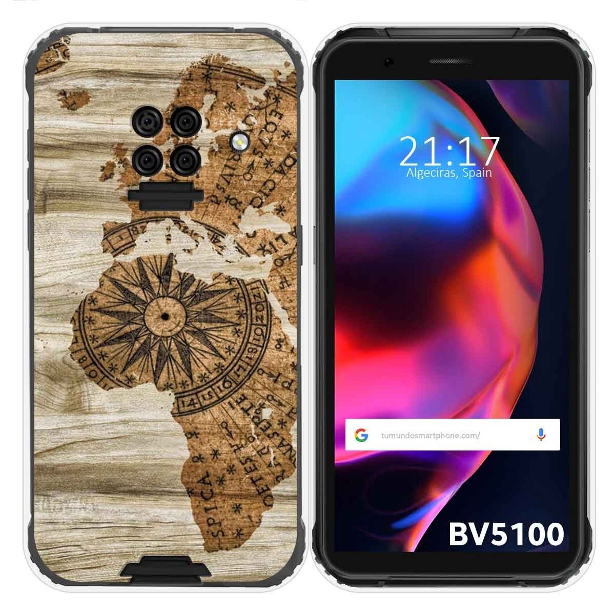 Funda Gel Tpu para Blackview BV5100 / BV5100 Pro diseño Madera 07 Dibujos