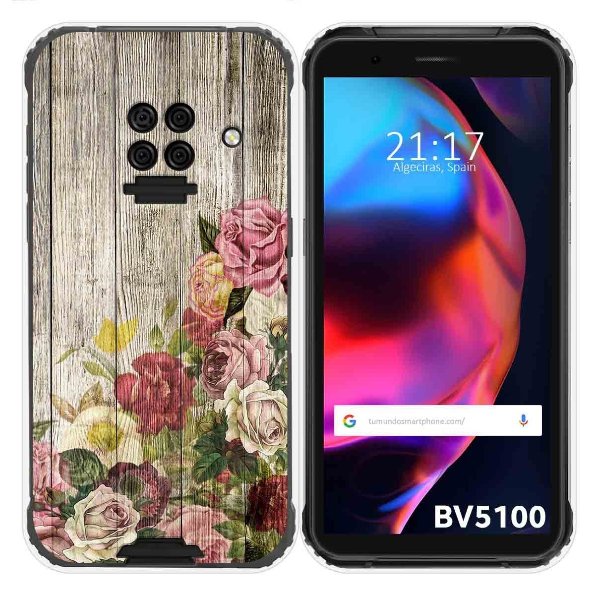 Funda Gel Tpu para Blackview BV5100 / BV5100 Pro diseño Madera 08 Dibujos