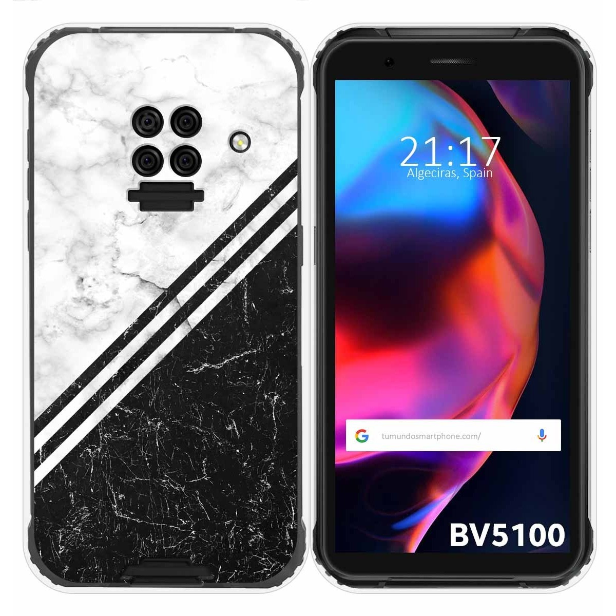 Funda Gel Tpu para Blackview BV5100 / BV5100 Pro diseño Mármol 01 Dibujos