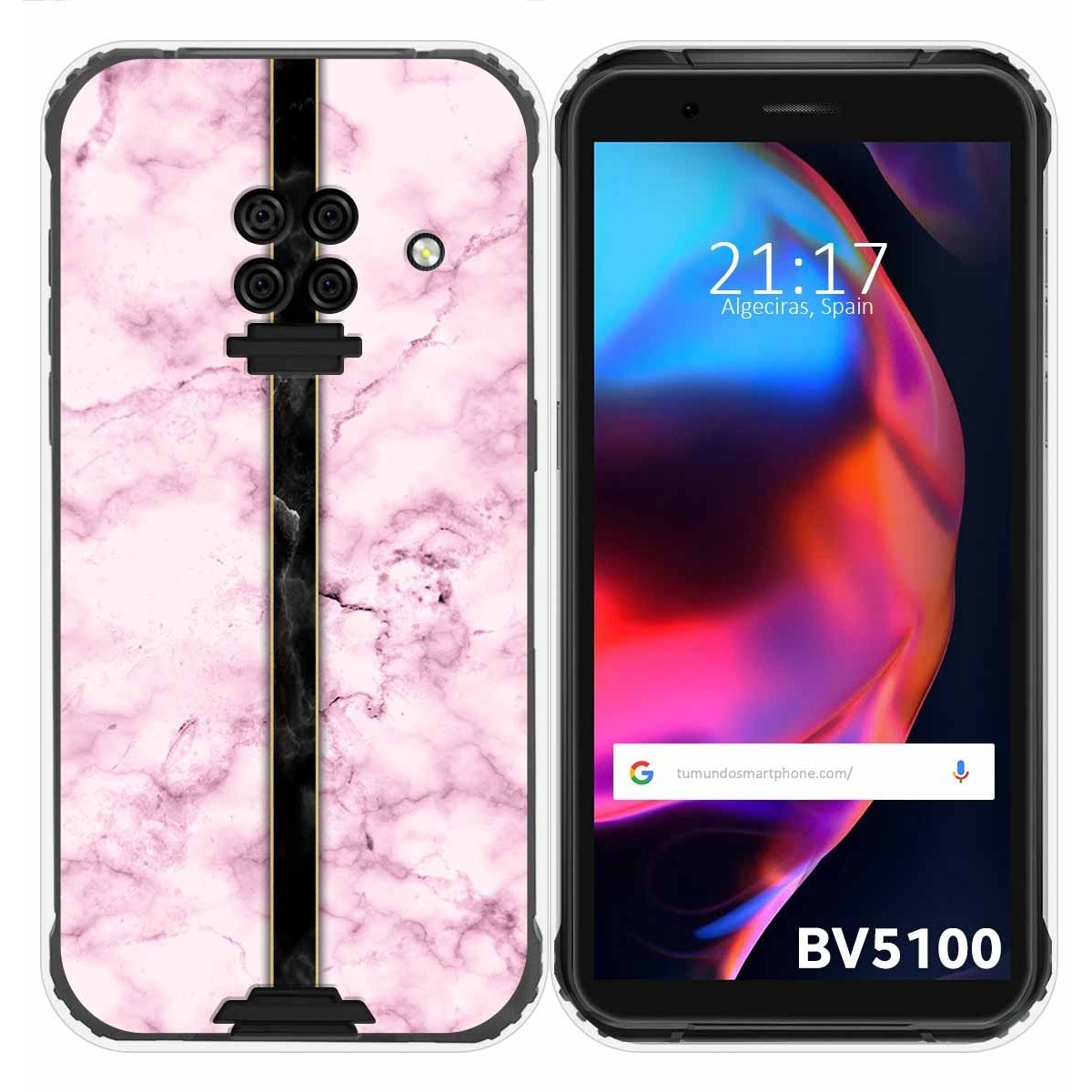 Funda Gel Tpu para Blackview BV5100 / BV5100 Pro diseño Mármol 04 Dibujos