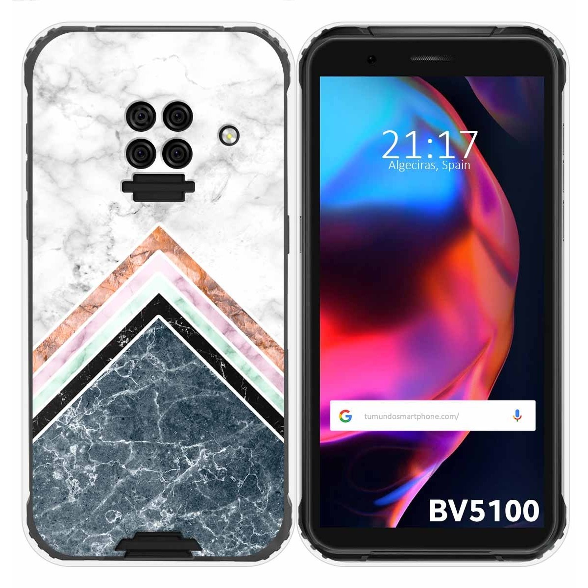 Funda Gel Tpu para Blackview BV5100 / BV5100 Pro diseño Mármol 05 Dibujos