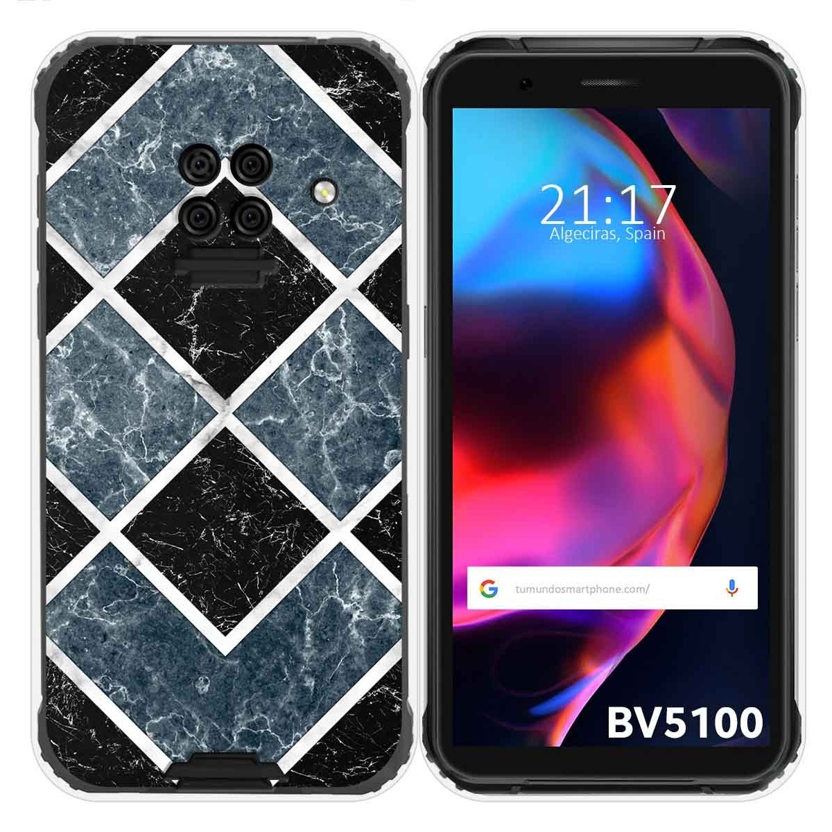 Funda Gel Tpu para Blackview BV5100 / BV5100 Pro diseño Mármol 06 Dibujos