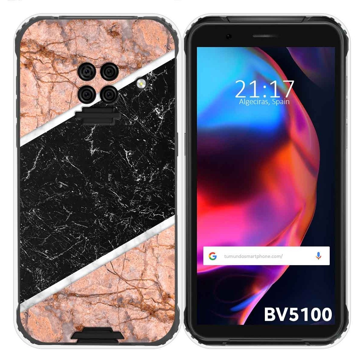 Funda Gel Tpu para Blackview BV5100 / BV5100 Pro diseño Mármol 07 Dibujos