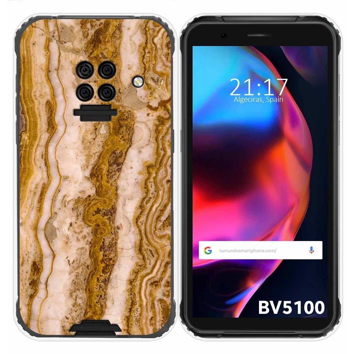 Funda Gel Tpu para Blackview BV5100 / BV5100 Pro diseño Mármol 10 Dibujos