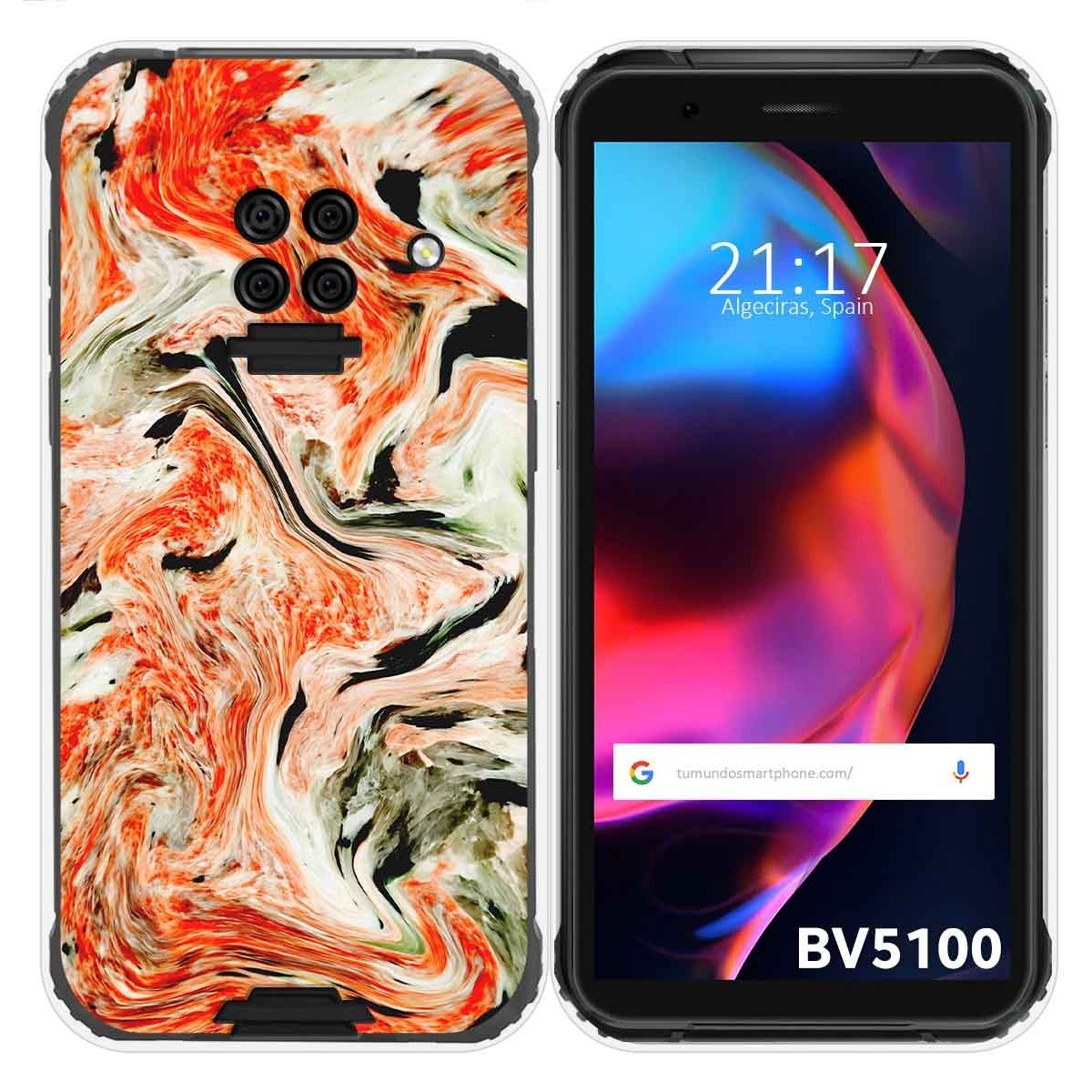 Funda Gel Tpu para Blackview BV5100 / BV5100 Pro diseño Mármol 12 Dibujos