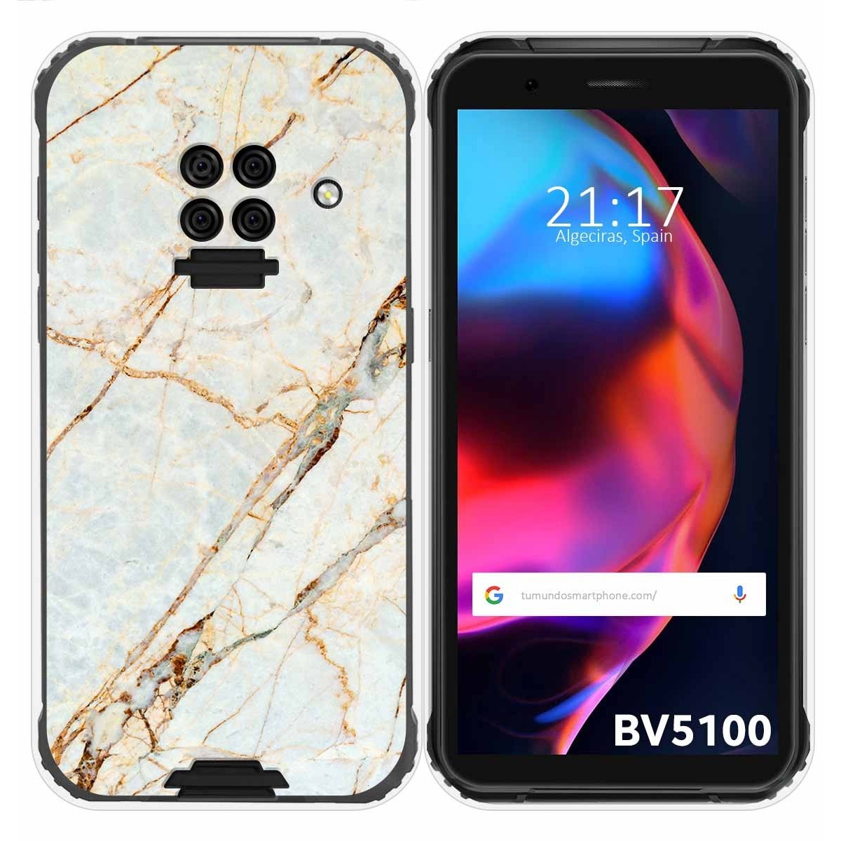 Funda Gel Tpu para Blackview BV5100 / BV5100 Pro diseño Mármol 13 Dibujos