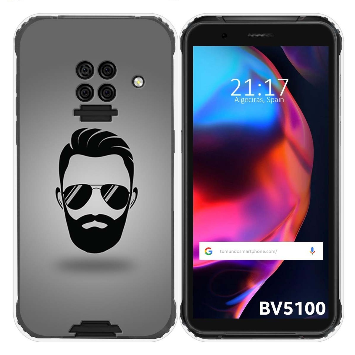 Funda Gel Tpu para Blackview BV5100 / BV5100 Pro diseño Barba Dibujos