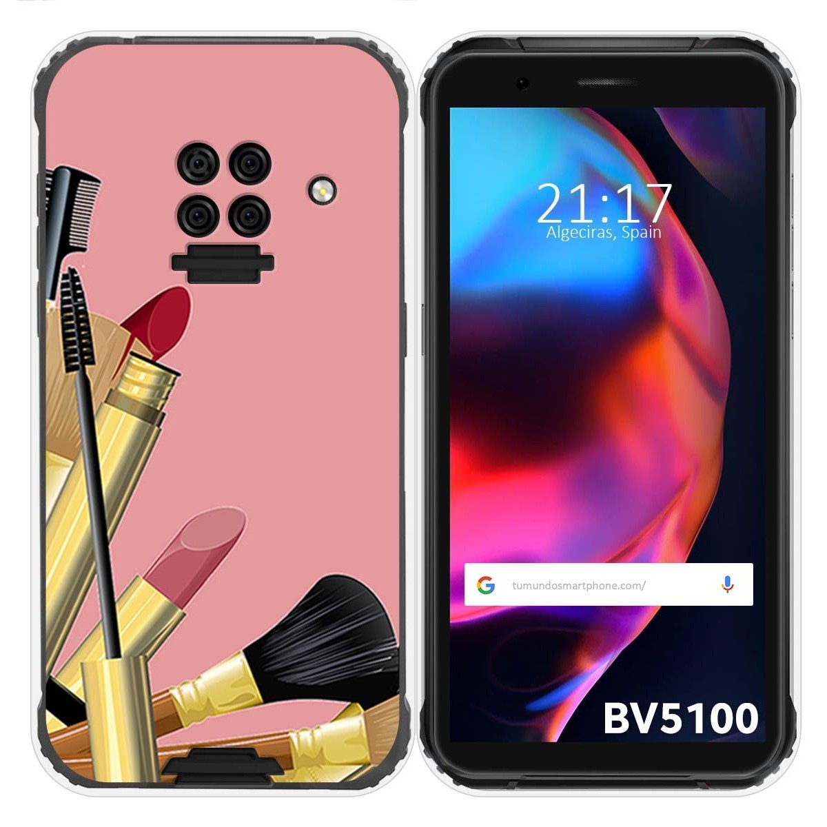 Funda Gel Tpu para Blackview BV5100 / BV5100 Pro diseño Brochas Dibujos
