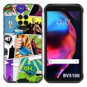 Funda Gel Tpu para Blackview BV5100 / BV5100 Pro diseño Comic Dibujos