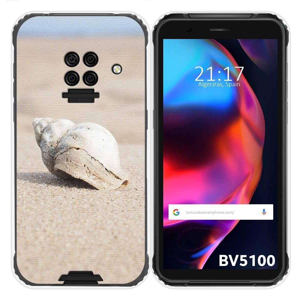 Funda Gel Tpu para Blackview BV5100 / BV5100 Pro diseño Concha Dibujos