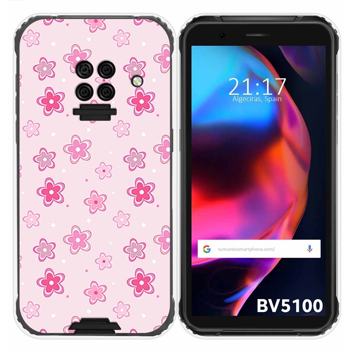 Funda Gel Tpu para Blackview BV5100 / BV5100 Pro diseño Flores Dibujos