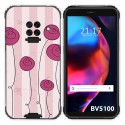 Funda Gel Tpu para Blackview BV5100 / BV5100 Pro diseño Flores Vintage Dibujos