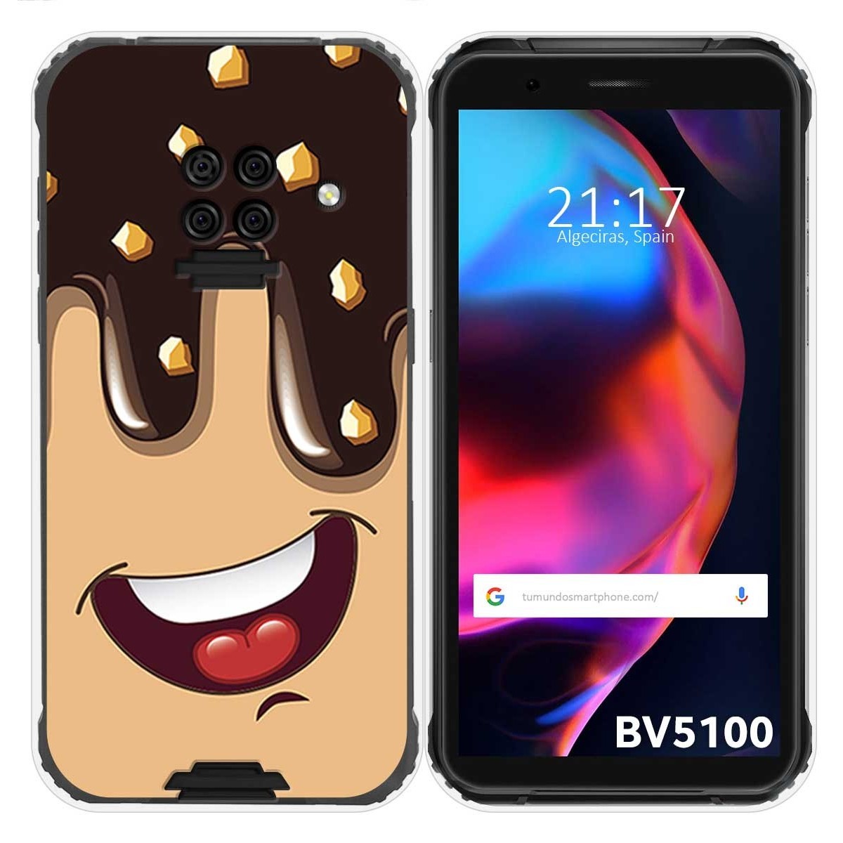 Funda Gel Tpu para Blackview BV5100 / BV5100 Pro diseño Helado Chocolate Dibujos